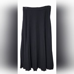Loft Pleated Dark Gray Midi Skirt